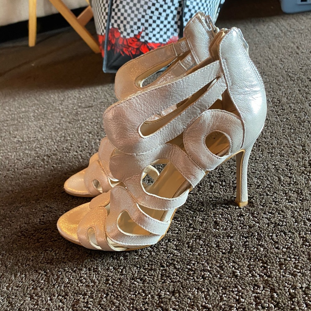 Calvin Klein Silver Heels